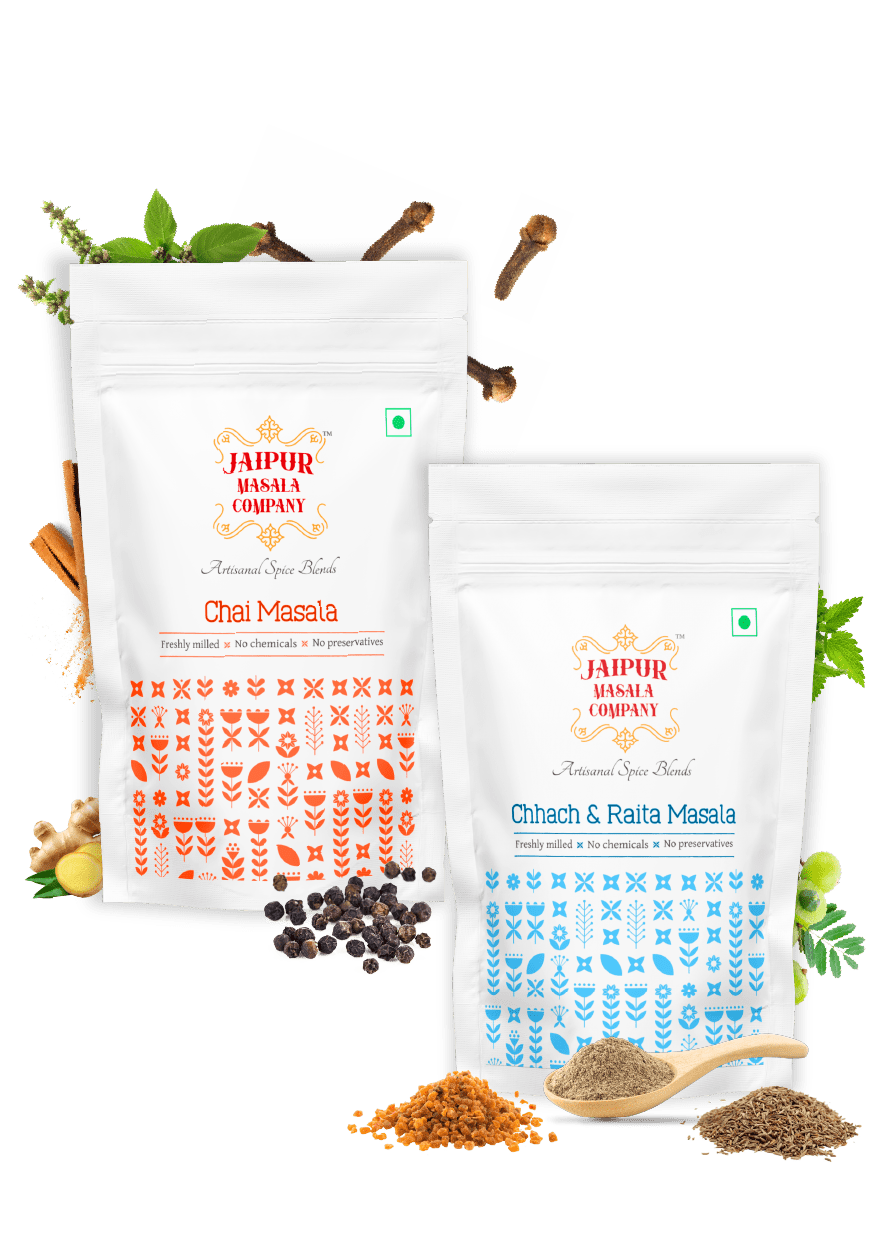 Combo Pack - Chai Masala + Chhach & Raita Masala - Jaipur Masala Company