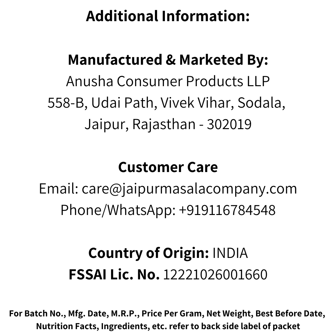 Combo Pack - Chai Masala, Garam Masala & Kitchen King Masala - Jaipur Masala Company