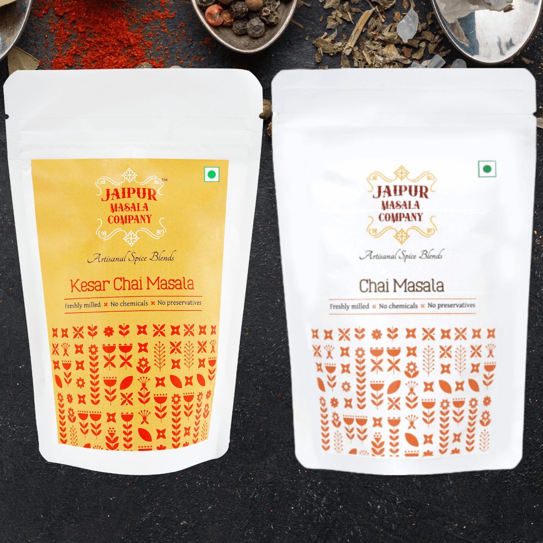 Combo Pack - Chai Masala & Kesar Chai Masala - Jaipur Masala Company