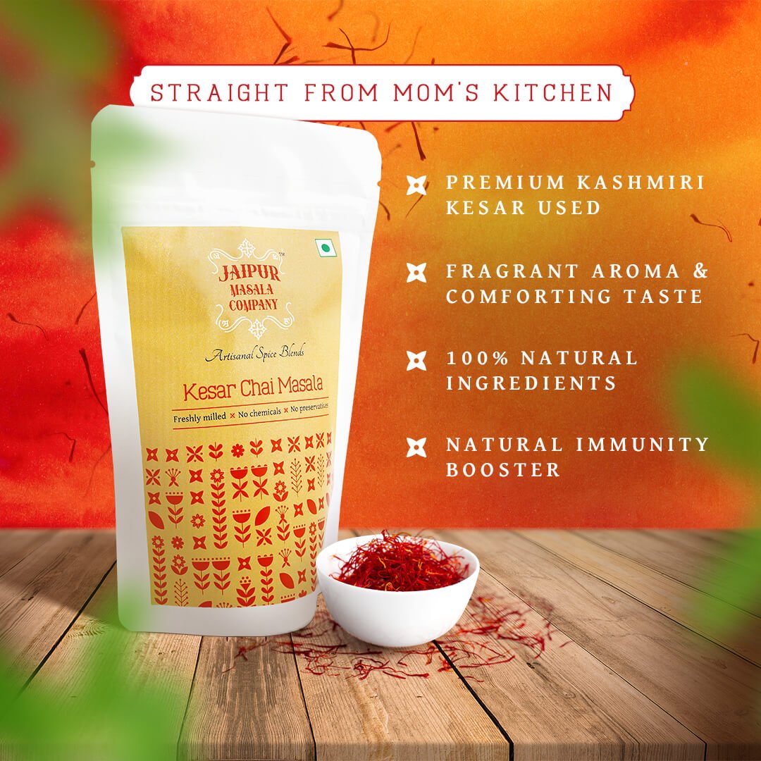 Combo Pack - Chai Masala & Kesar Chai Masala - Jaipur Masala Company